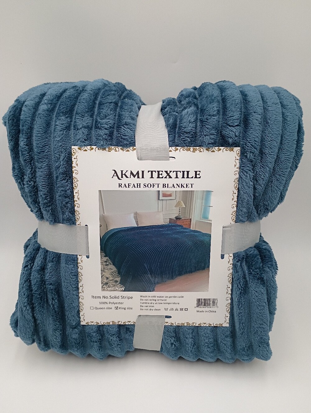 King Sized Soft Flannel Blanket Dark Teal